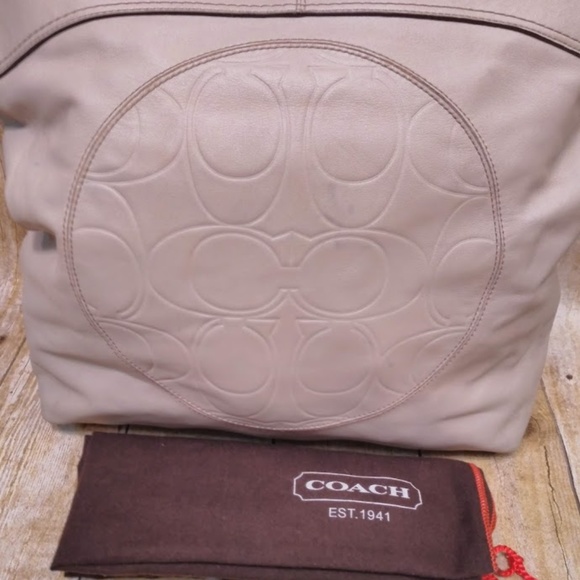 COACH LEATHER TOTE BAG - Picture 3 of 7